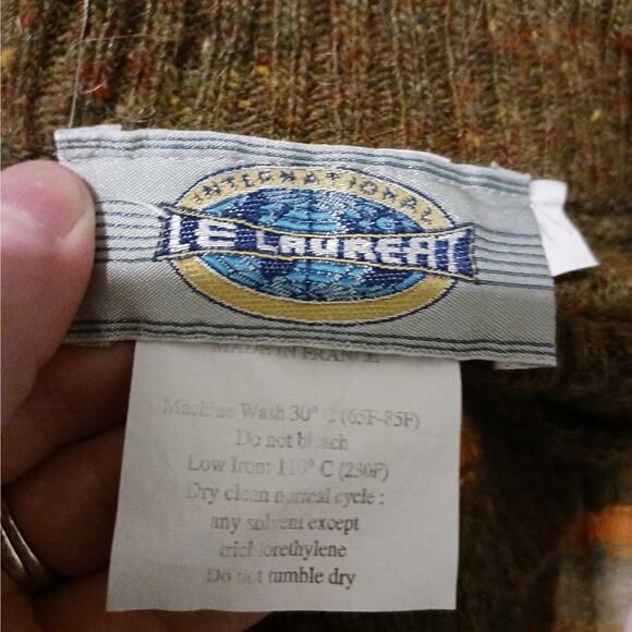 La Laureat International French Vintage Wool Blend Sweater - Picture 8 of 10